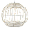 Wicker Globe Style Hanging Pendant Lamp